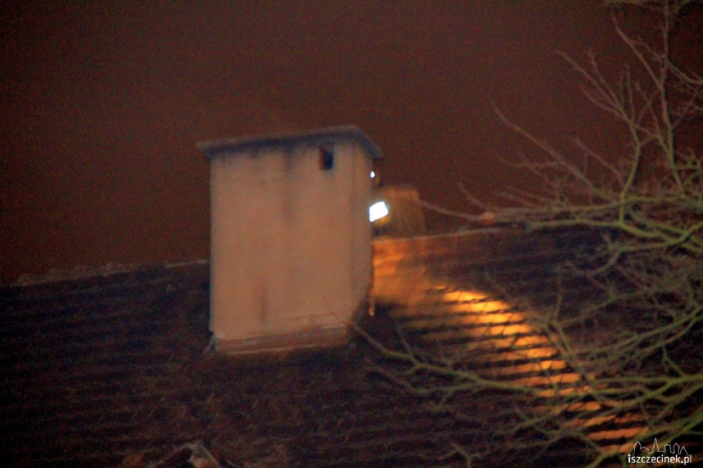 Pożar sadzy w kominie 18.11.2012