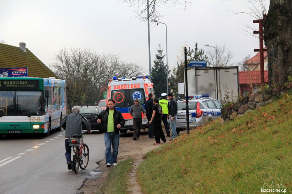 Potrącenie kobiety w Trzesiece 19.11.2012