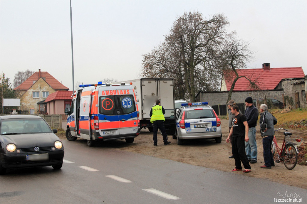 Potrącenie kobiety w Trzesiece 19.11.2012