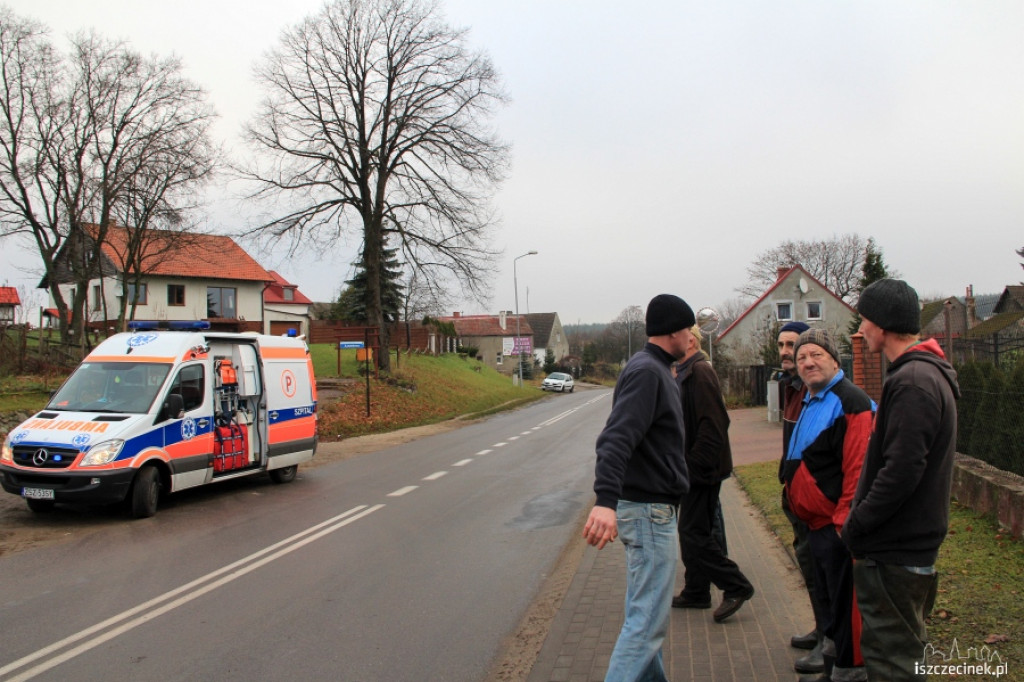 Potrącenie kobiety w Trzesiece 19.11.2012