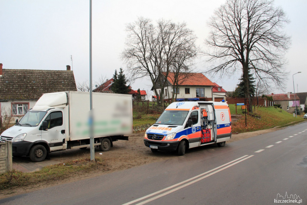 Potrącenie kobiety w Trzesiece 19.11.2012