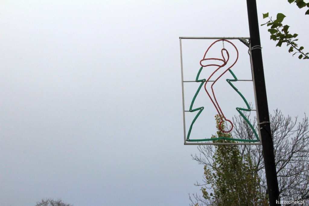 Ozdoby świąteczne w Szczecinku 21.11.2012