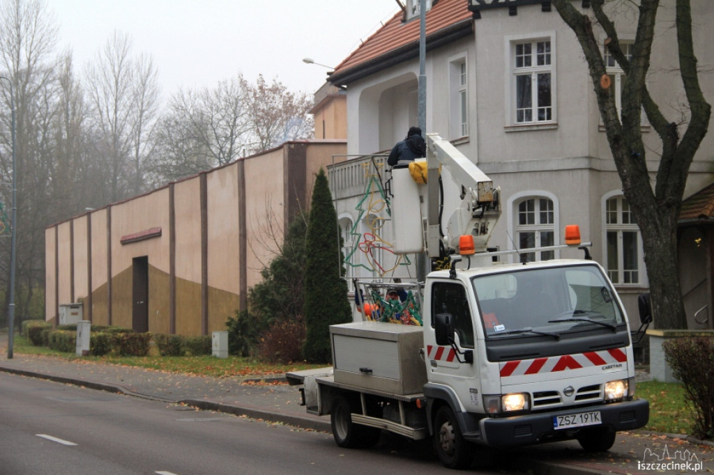 Ozdoby świąteczne w Szczecinku 21.11.2012