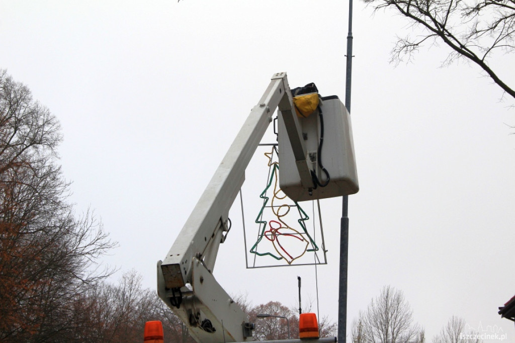 Ozdoby świąteczne w Szczecinku 21.11.2012
