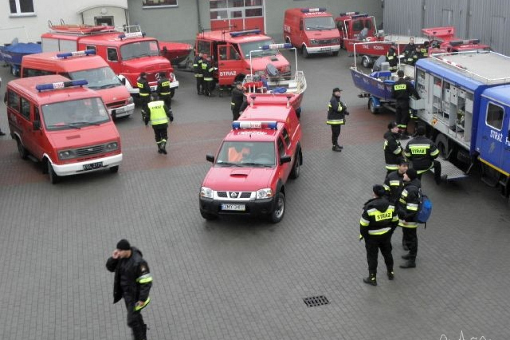 Strażackie ćwiczenia na terenie powiatu szczecineckiego 22.11.2012