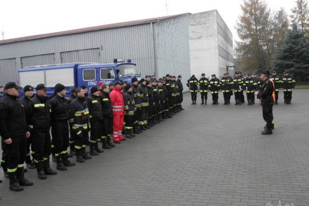Strażackie ćwiczenia na terenie powiatu szczecineckiego 22.11.2012