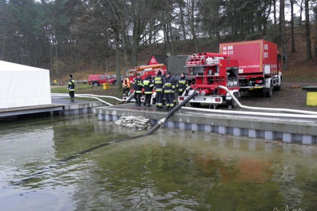 Strażackie ćwiczenia na terenie powiatu szczecineckiego 22.11.2012