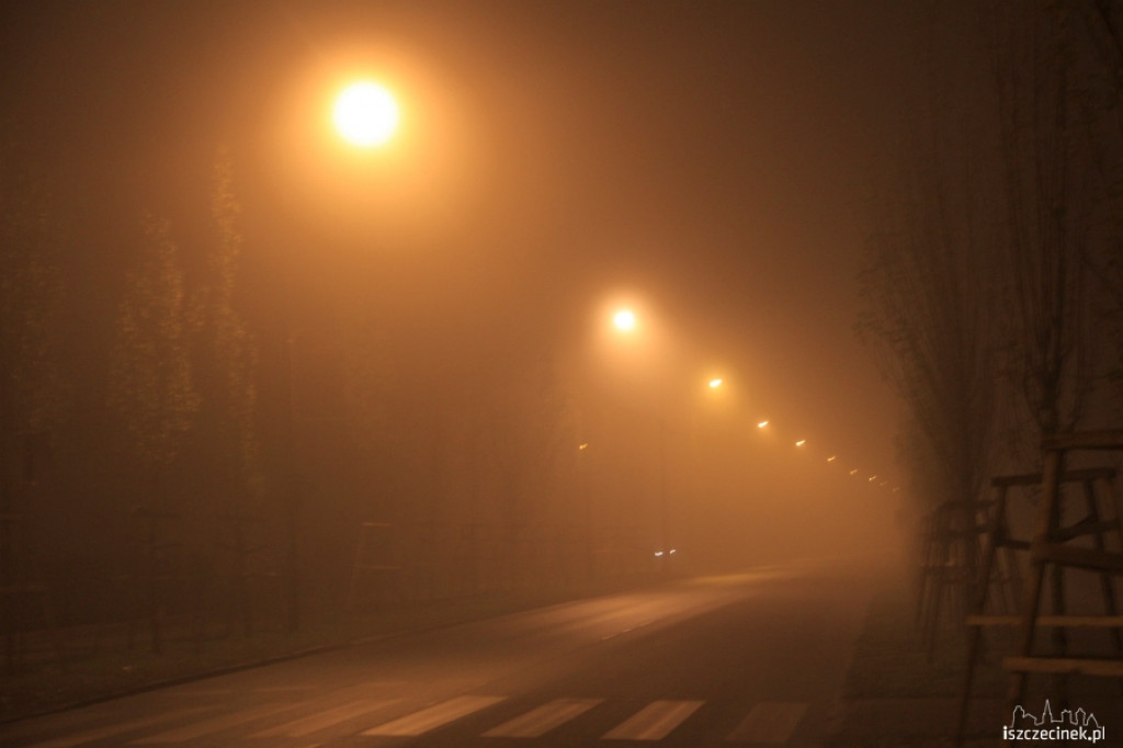 Szczecinek we mgle 24.11.2012