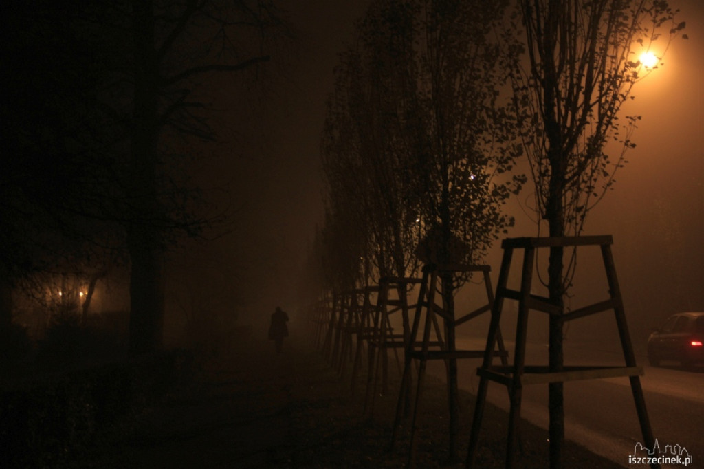 Szczecinek we mgle 24.11.2012