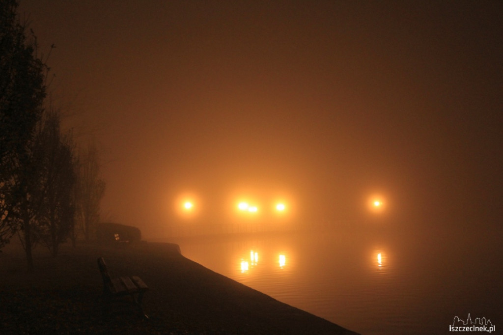 Szczecinek we mgle 24.11.2012