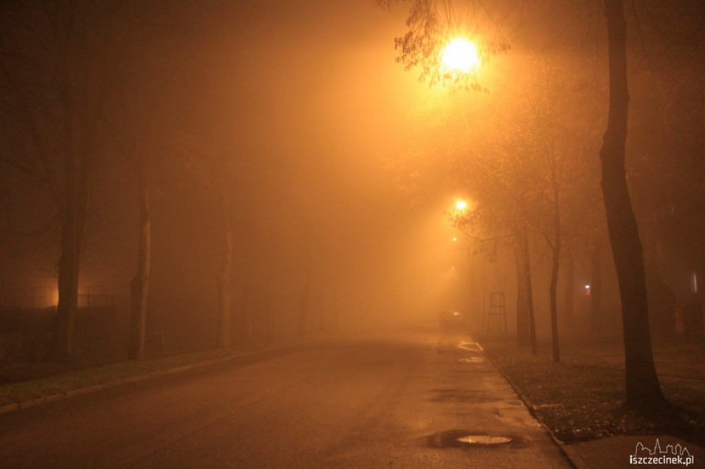 Szczecinek we mgle 24.11.2012