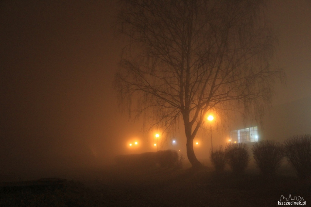 Szczecinek we mgle 24.11.2012