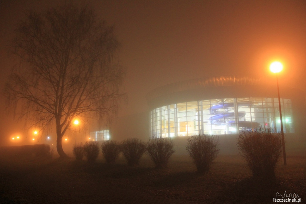 Szczecinek we mgle 24.11.2012