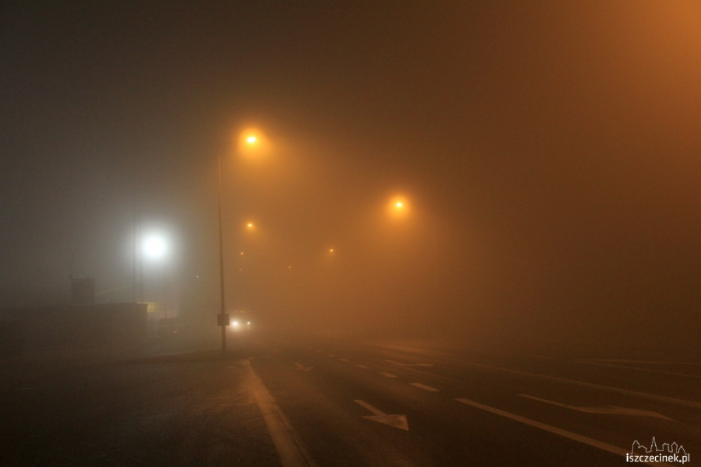 Szczecinek we mgle 24.11.2012