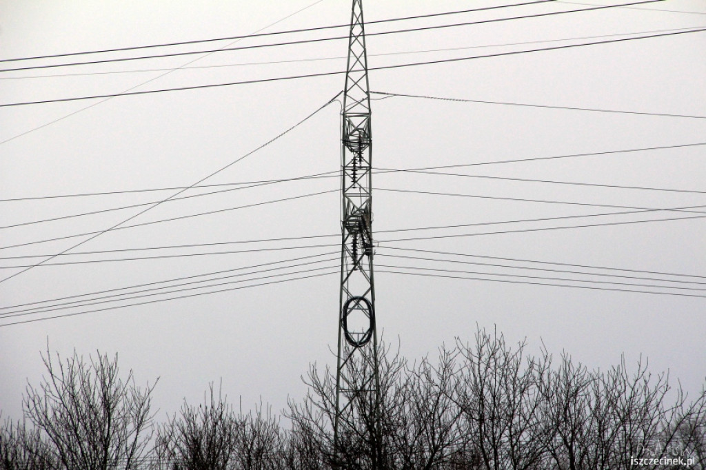 Modernizacja linii wysokiego napięcia w Szczecinku 26.11.2012