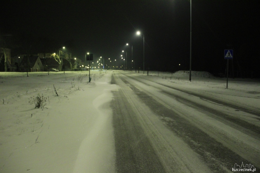 Zima na szczecineckich ulicach i chodnikach 9.12.2012