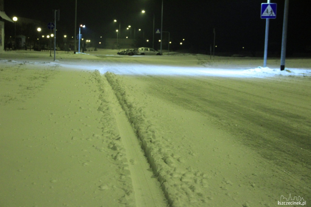 Zima na szczecineckich ulicach i chodnikach 9.12.2012