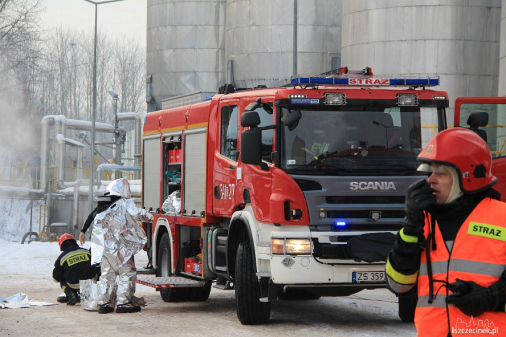 Ćwiczenia przeciwpożarowe w Kronospan Chemical  Szczecinek 14.12.2012