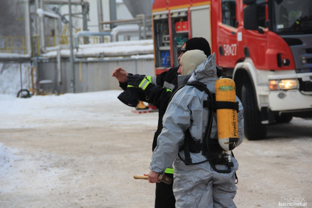 Ćwiczenia przeciwpożarowe w Kronospan Chemical  Szczecinek 14.12.2012