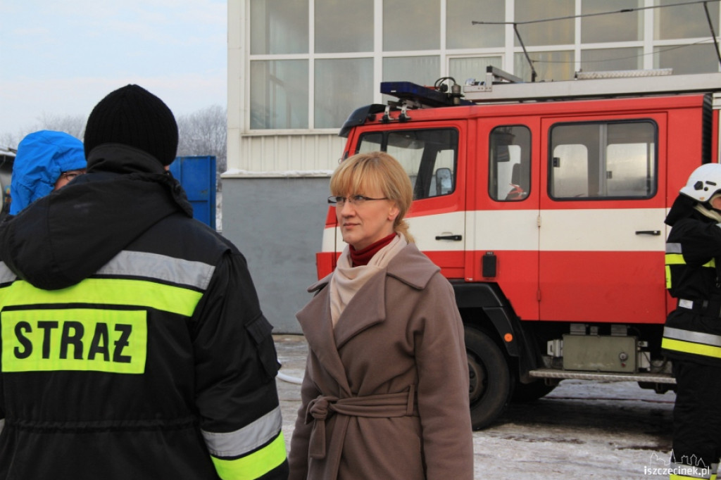 Ćwiczenia przeciwpożarowe w Kronospan Chemical  Szczecinek 14.12.2012