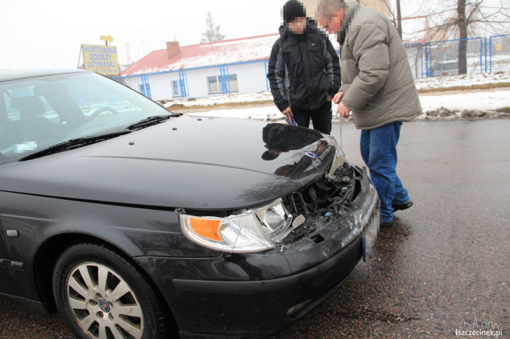 Kolizja na ul. Harcerskiej 17.12.2012