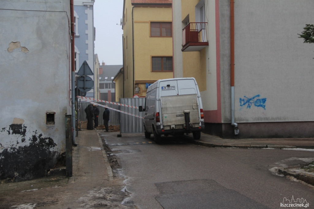 Zamknięty dojazd na parking za ratuszem 18.12.2012