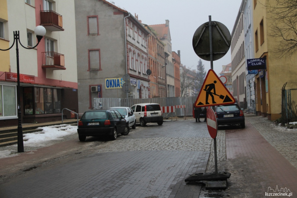 Zamknięty dojazd na parking za ratuszem 18.12.2012