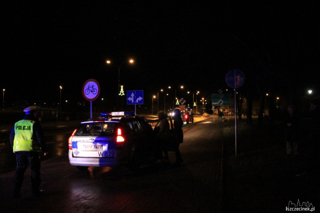 Potrącenie na Jana Pawła w Szczecinku 27.12.2012