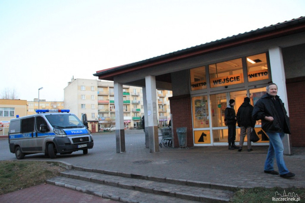 Nożownik w Netto 30.12.2012