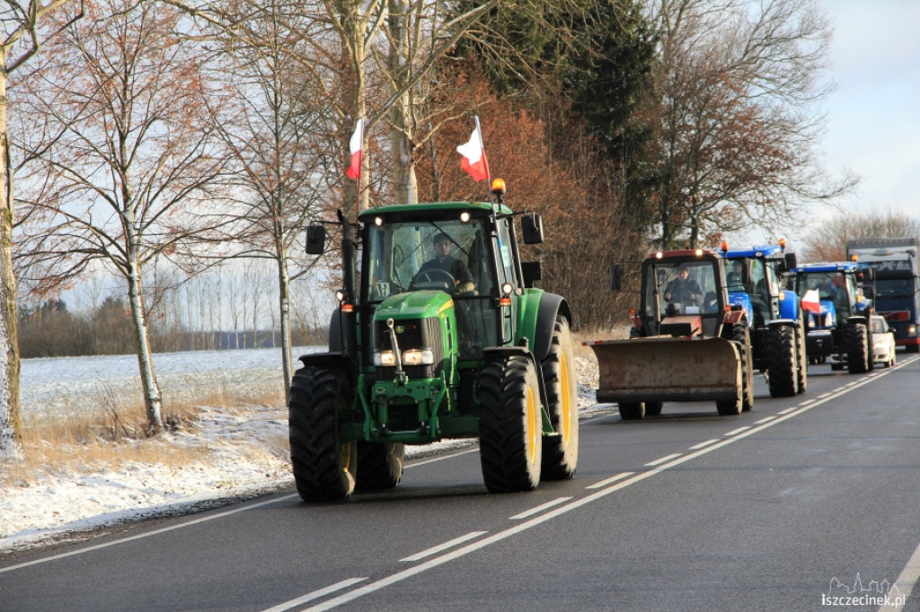 Protest rolników w Szczecinku 11.01.2013