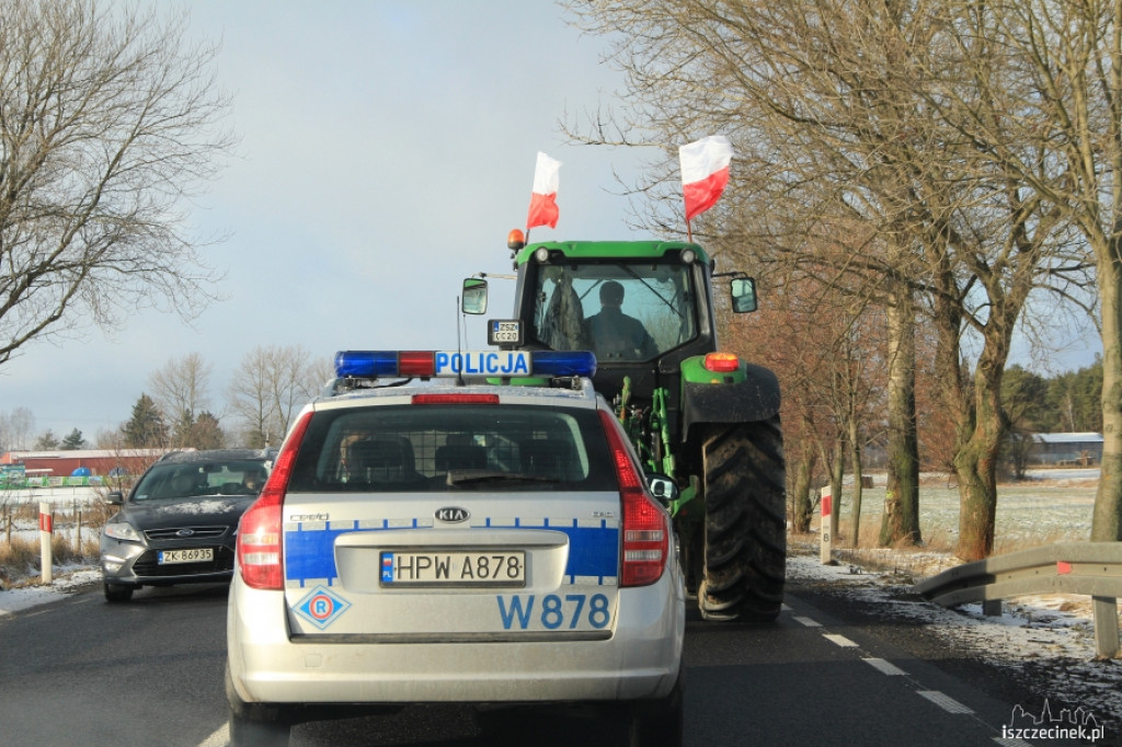 Protest rolników w Szczecinku 11.01.2013