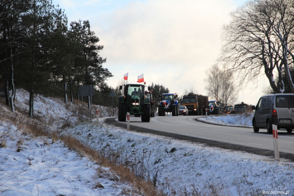Protest rolników w Szczecinku 11.01.2013