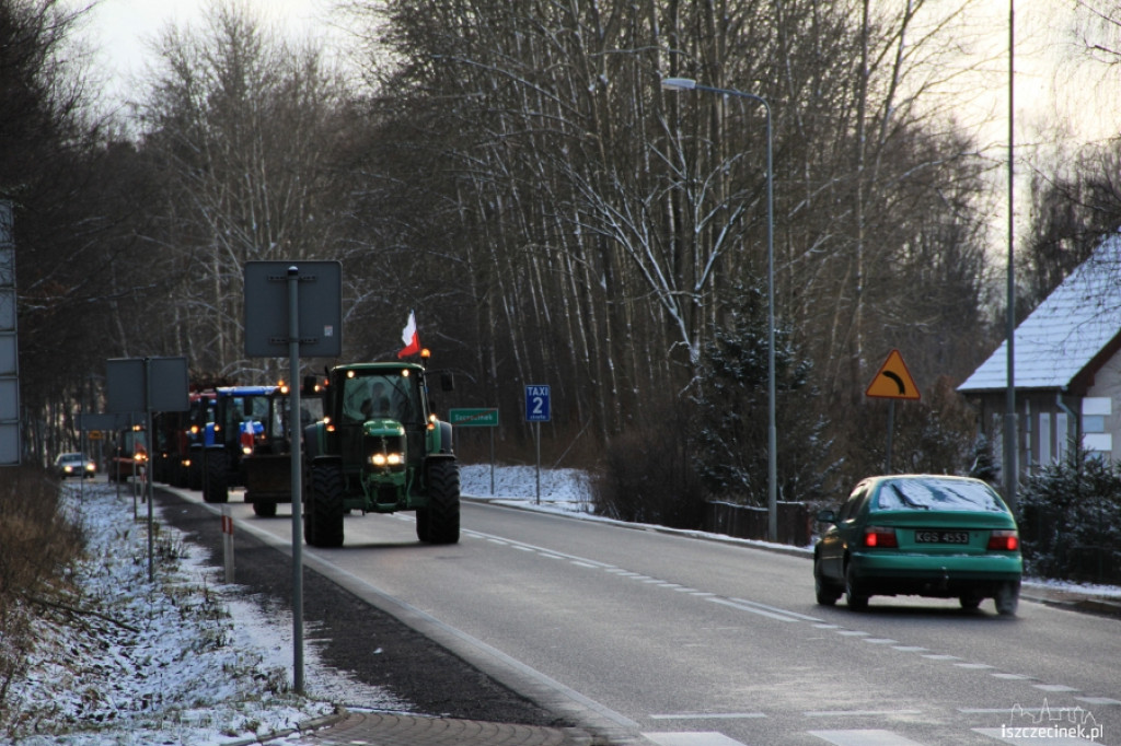 Protest rolników w Szczecinku 11.01.2013