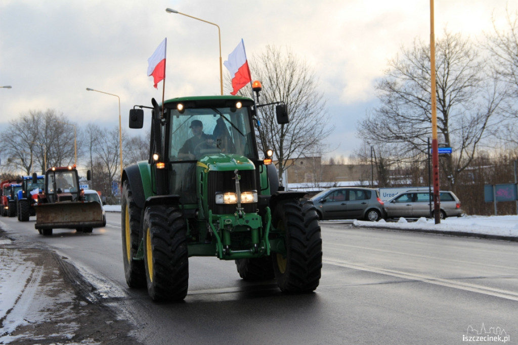 Protest rolników w Szczecinku 11.01.2013