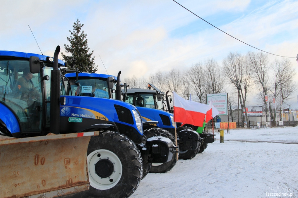 Protest rolników w Szczecinku 11.01.2013