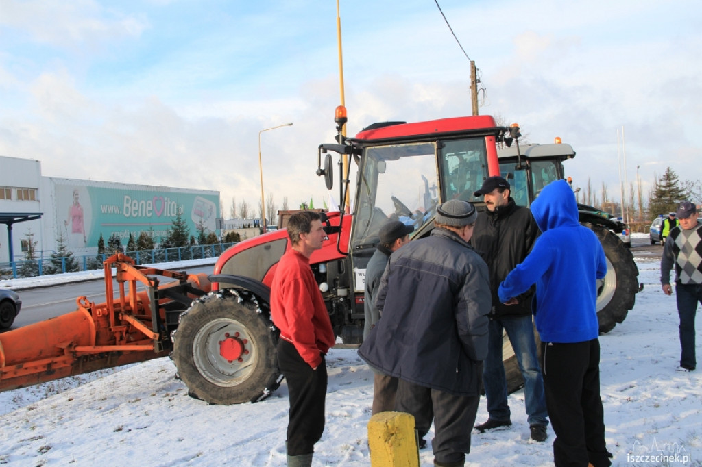Protest rolników w Szczecinku 11.01.2013