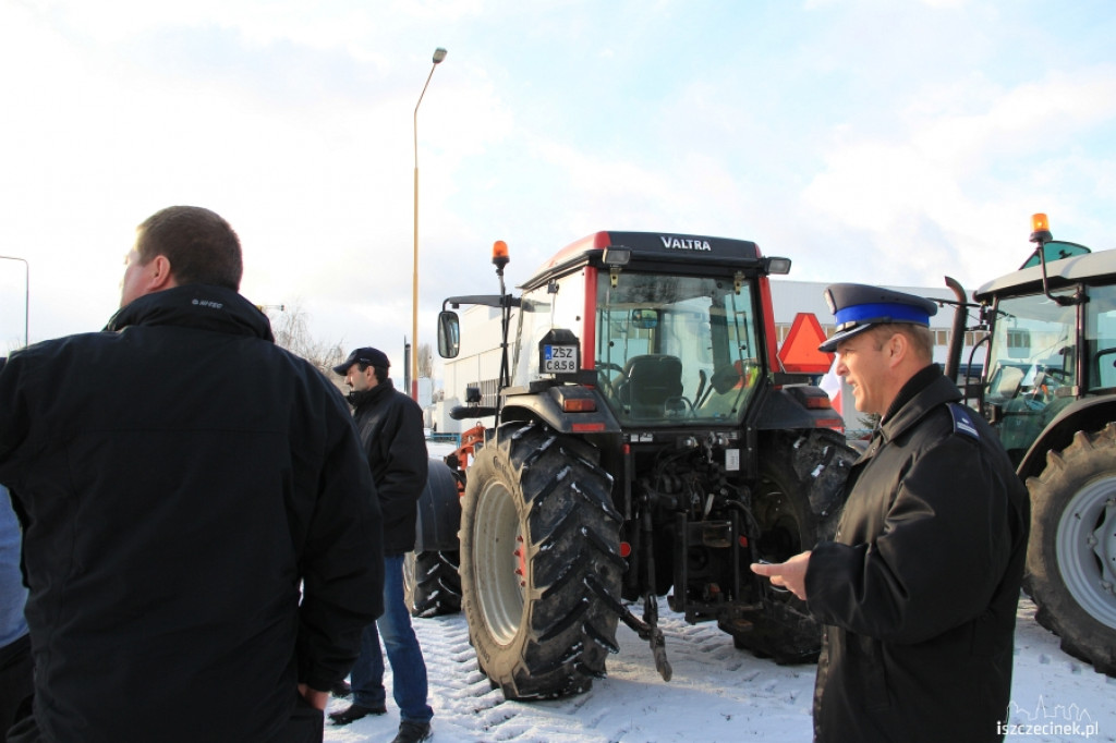 Protest rolników w Szczecinku 11.01.2013