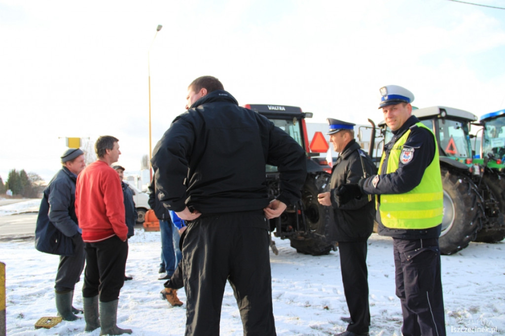Protest rolników w Szczecinku 11.01.2013