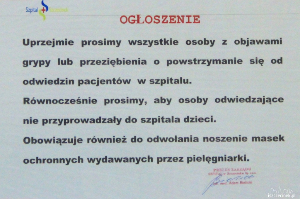 Środki ostrożności w szpitalu