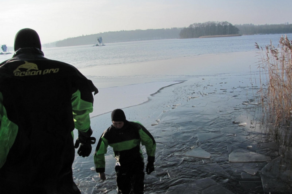 Uczennica wpadła do wody 14.01.2013