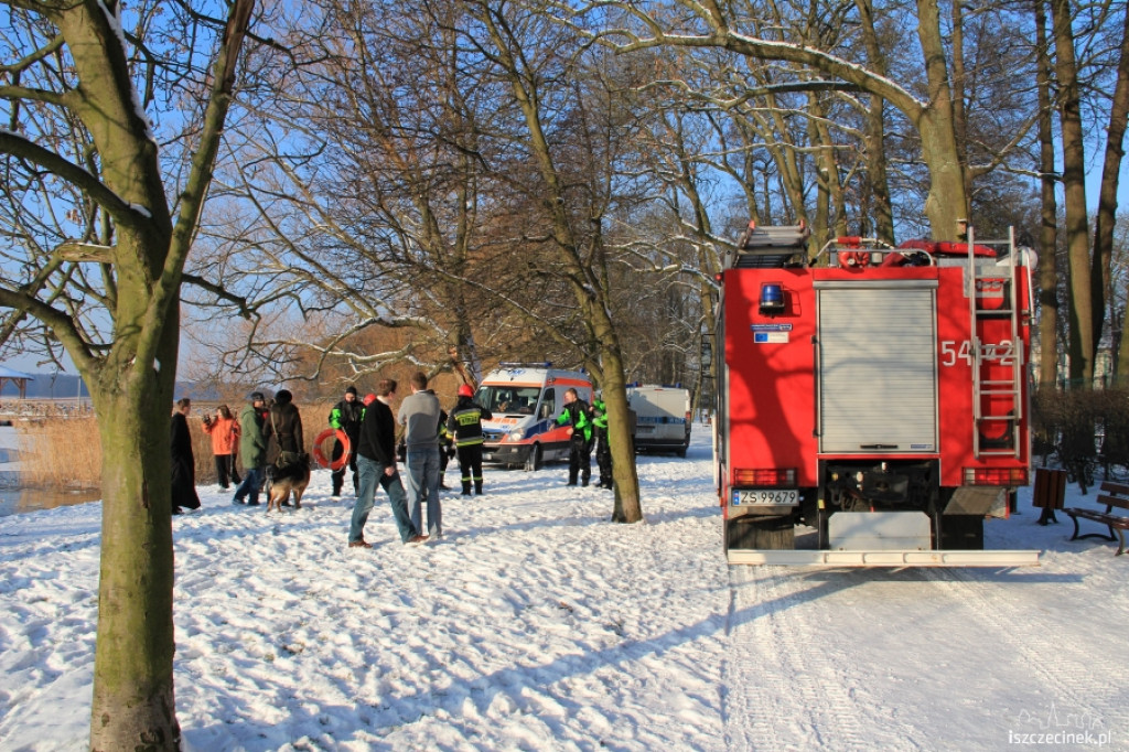 Uczennica wpadła do wody 14.01.2013