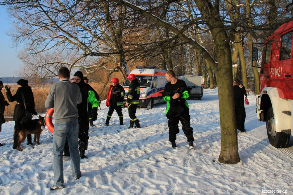Uczennica wpadła do wody 14.01.2013