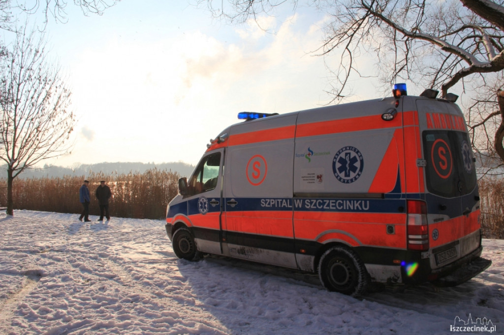 Uczennica wpadła do wody 14.01.2013