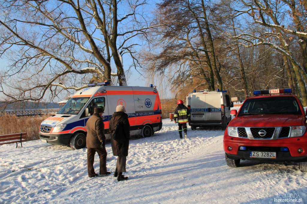 Uczennica wpadła do wody 14.01.2013