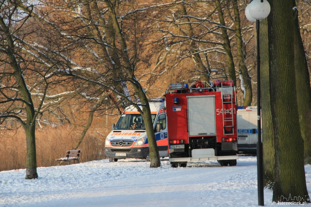 Uczennica wpadła do wody 14.01.2013