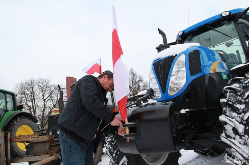 Protesty rolników w Szczecinku