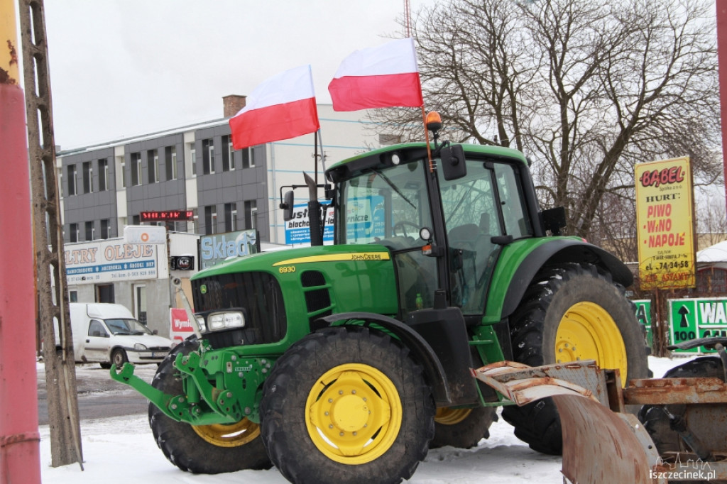 Protesty rolników w Szczecinku