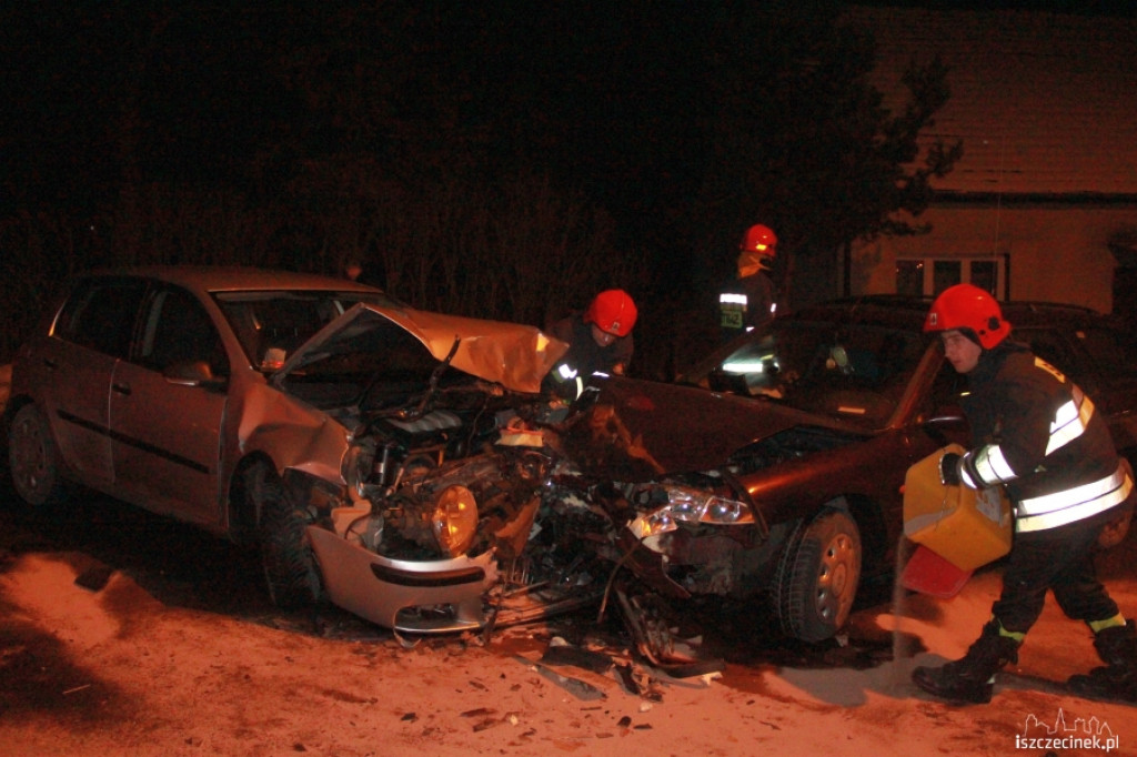 Czołowe zderzenie w Gwdzie Małej