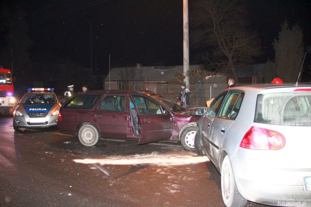 Czołowe zderzenie w Gwdzie Małej