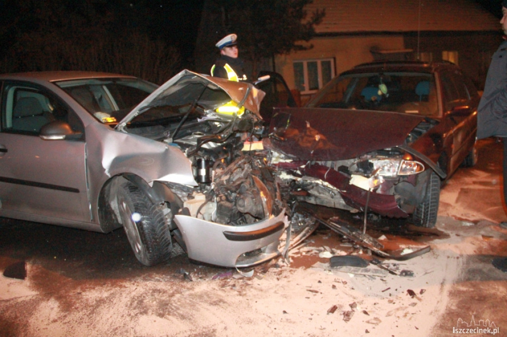Czołowe zderzenie w Gwdzie Małej